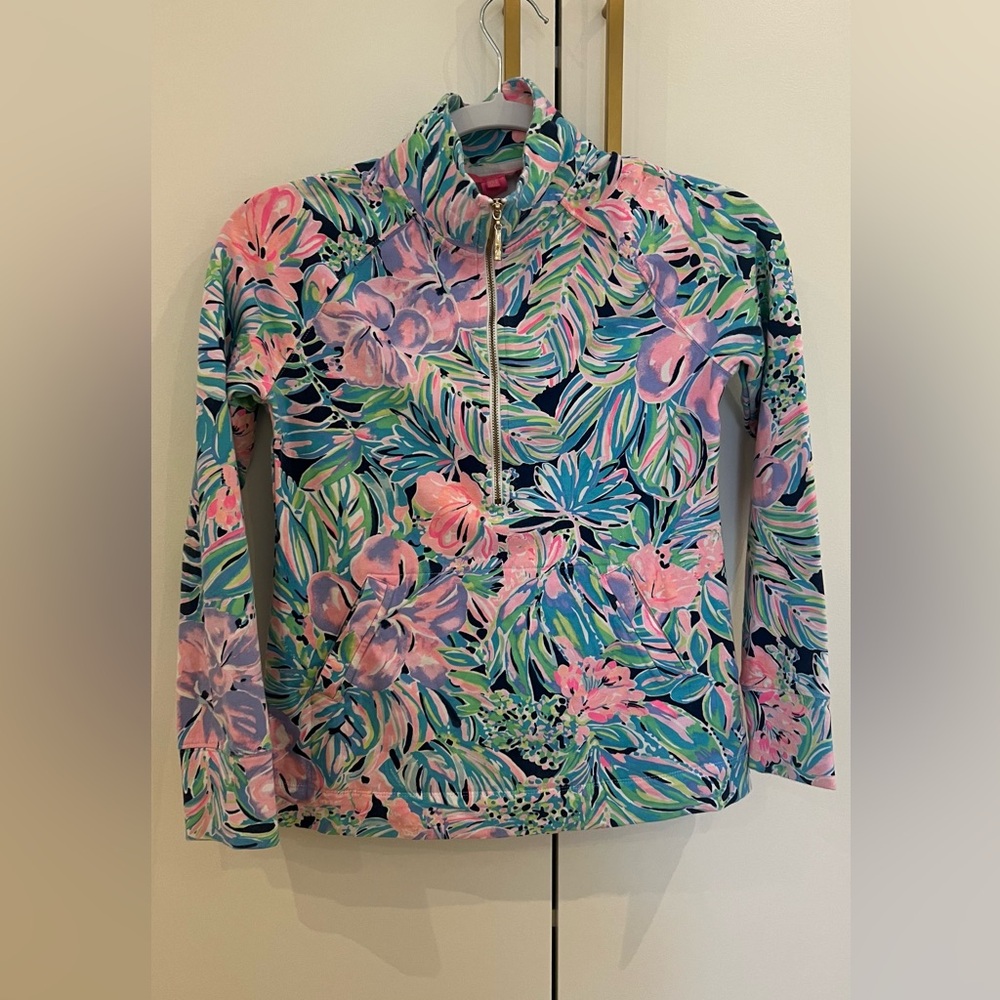 Lilly Pulitzer half zip colorful pullover size XXS